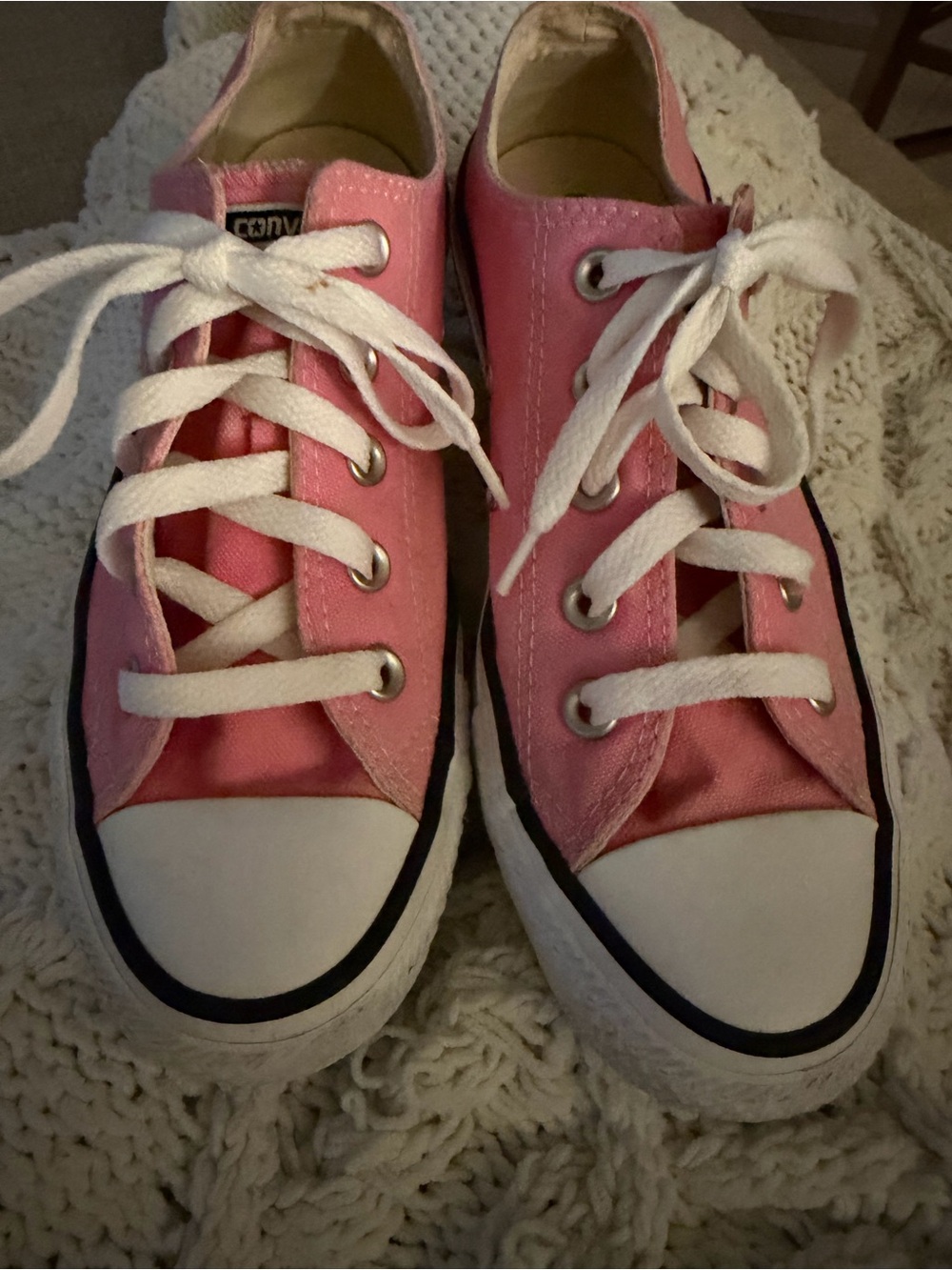 Converse Pink Low-Top All Star Canvas Sneakers